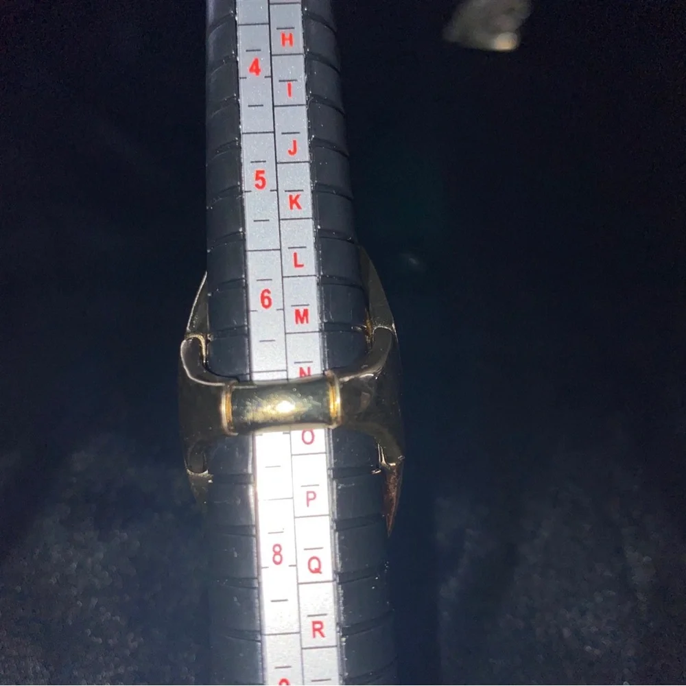 Vintage Silver & Gold Tone Stretch Ring - Sizer 7 Plus‎